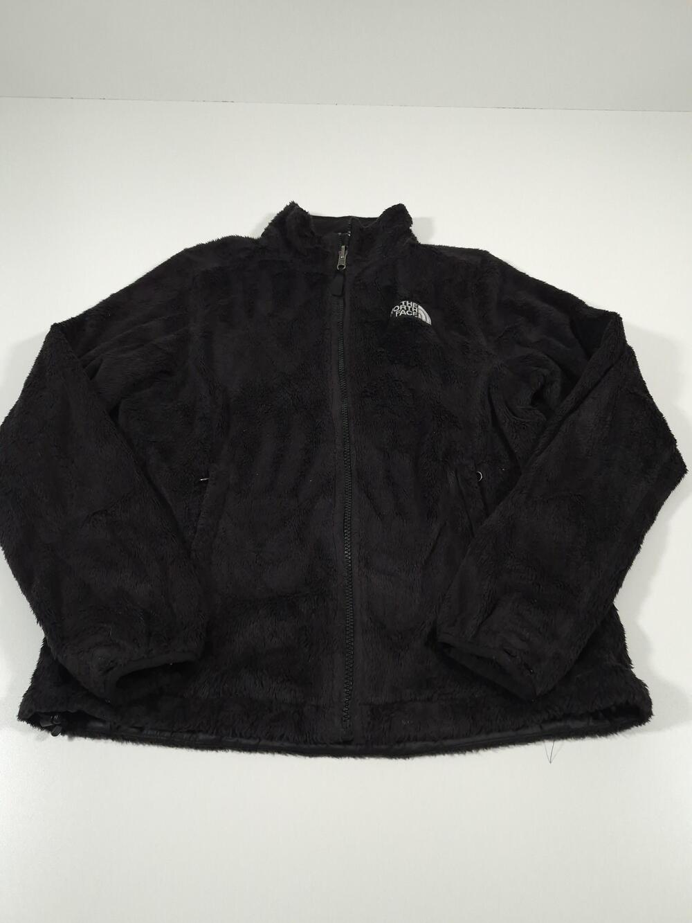 The North Face Jacket Womens Medium Black Fleece Full Zip Soft Plush Warm